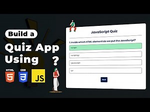 Quiz App Using JavaScript | Build Quiz App using HTML CSS & Javascript