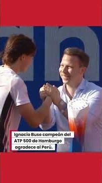 ¡Arriba Perú! Ignacio Buse dio emotivas palabras tras coronarse campeón de la ATP 500 de Hamburgo