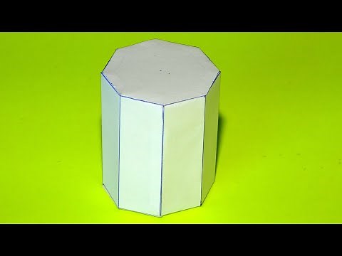 Como hacer un prisma octogonal / Octagonal prism
