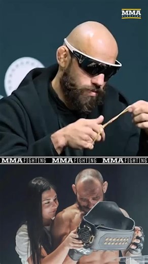 Jean Silva opens up on getting emotional after seeing the #UFC title ahead of #UFC324