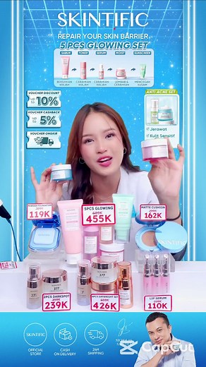 ❤️ INI NIH PERBEDAAN MOISTURIZER SKINTIFIC YANG WARNA BIRU & PINK! udah gitu sekarang cuma 100 ribuan aja loh kalo kamu co di live skintific! Harganya lebih murah daripada kamu beli offline store Skintizen! Cus cek keranjang kuning sekarang juga! #KulitKusam #KulitBerpori #cmoistskintific#niacinamide#Jerawat #repairbarrier#ceramide#skintificmoisturizer#moisturizerviral
