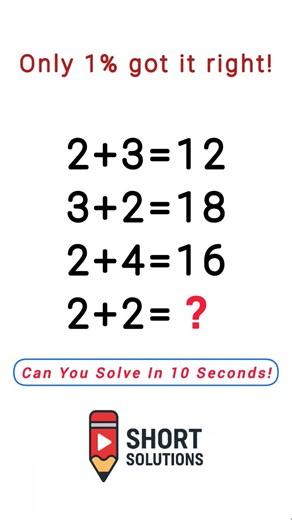 Only 1% Got It Right ! #mathchallenge