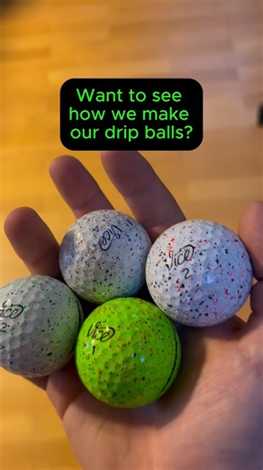 Behind the scenes of creating our Drip balls 🎨 | Vice Golf