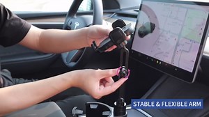 Cup Holder Phone Mount for Car, Phone Cup Holder for Car iPhone with Expandable Base, Compatible with iPhone Samsung All Phones (1 Pack)