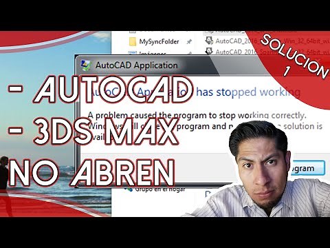 AutoCAD - 3ds Max no abre, no funciona (SOLUCIÓN)
