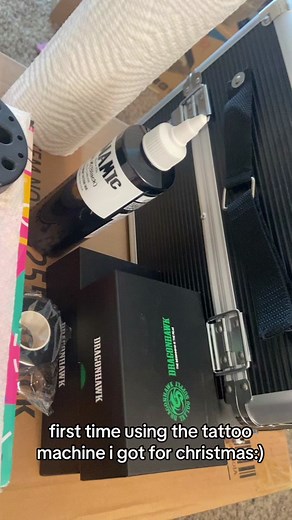 first time using the S12 Dragonhawk Wireless Rotary Tattoo Machine!