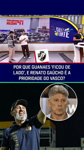 Quem será o novo treinador do Vasco? 🤔💢 Com informações de Bruno Andrade, Felipe Silva traz os bastidores do Gigante da Colina. Saiba TUDO do mercado da bola no Fala a Fonte! De segunda a sexta, às 09h, AO VIVO no YouTube da ESPN Brasil! #FalaFonte #FutebolNaESPN #Vasco #RenatoGaucho #RafaelGuanaes | SportsCenterBR