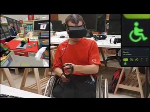 Virtual Reality gameplay on wheelchair with disability + discussion panel - WalkinVR beta