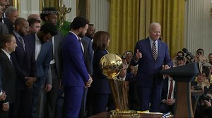 Biden honors NBA Champ Warriors, vows aid for CA