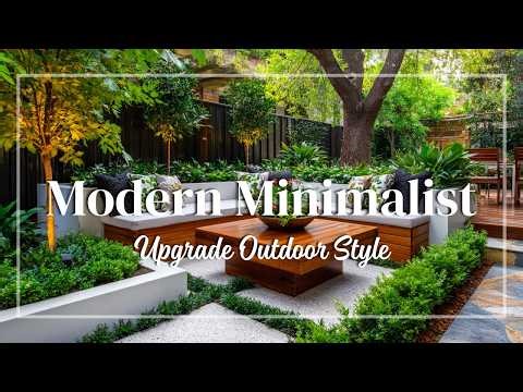 Amazing Modern Minimalist Garden Design 🌱 Sleek Landscaping Ideas for Urban Houses