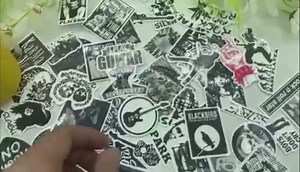 50 PCS Punk Rock Stickers Rock and Roll Music Stickers Vinyl Waterproof Decals Metal Band Stickers for Water Bottle Laptop Skateboard Computer Phone Guitar Perfect for Gift for Adults Teens Kids