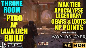 Throne Room Pyromancer Lava Lich Eruption Build OUTRIDERS WORLDSLAYER Pyromancer Eruption Build PS5