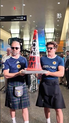 Viral Scottish traffic cone arrives in Boston
