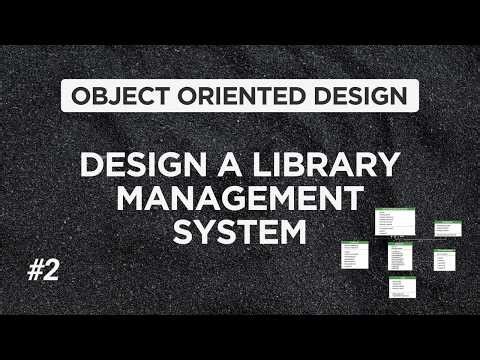 object oriented design - design a library management system