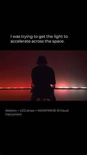 I was trying to get the light to accelerate across