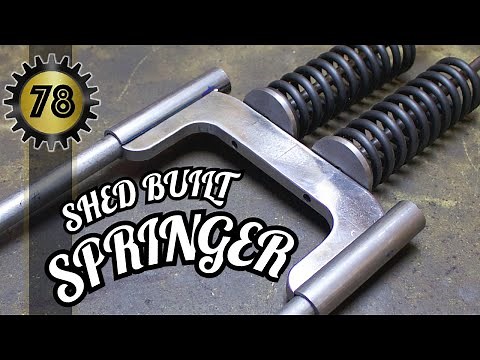 Fabricating the Springer Active fork for the Honda Rebel Bobber Part 17