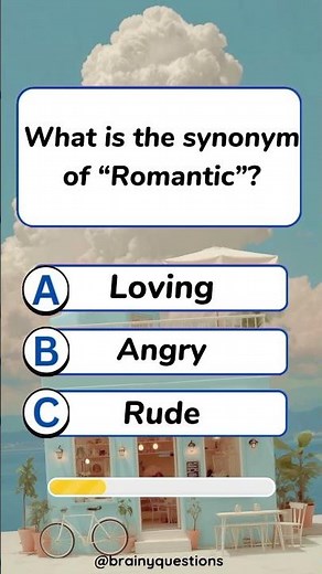 What Is the Synonym of “Romantic”? 💕📚 | English Quiz