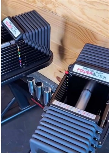 The key to a stronger year is smarter equipment. 🔑 Mark uses our Pro 100 Adjustable Dumbbells for more lifts without taking up more space. 🎥 Instagram.com/maguiresgym #powerblockdumbbells #powerblocks #homegym #adjustabledumbbells #homegymequipment