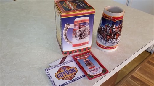 1999 Budweiser Holiday Stein: Clydesdale Legacy, Anheuser Busch Ceramarte - Etsy