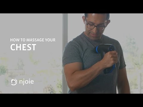 How to Massage Your Chest Using a Percussion Massage Gun