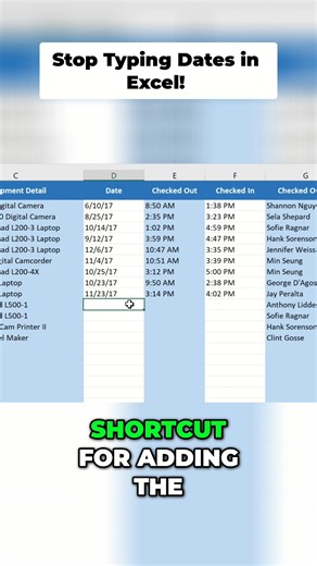 LearnFree on Instagram: "Adding today’s date in Excel does not need formulas or extra steps. In this short Excel tip, you will learn the fastest keyboard shortcut to insert the current date into any cell. It is perfect for invoices, trackers, logs, forms, checklists, and daily admin where you need accurate date stamps quickly. Once you know this shortcut, you will use it every day. 📊 👉 Visit https://www.learnfree.org/ to learn even more. #exceltips #microsoftexcel #excelshortcuts #productivity