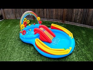 Intex Rainbow Ring Inflatable Play Center Pool Unboxing