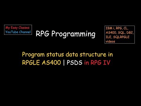 Program status data structure in RPGLE AS400 | PSDS in RPGLE