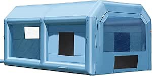 Amazon.com: VEVOR Inflatable Paint Booth, 21 x 13.5 x 9.8 ft Inflatable Spray Booth, with 1100W Powerful Blower and Air Filter System, Large Furniture Painting, Portable Car Paint Booth for Medium-Sized Vehicles