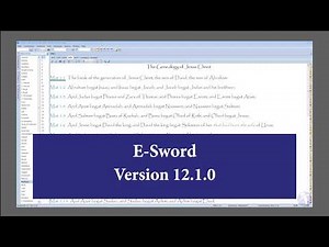 e-Sword Tutorial