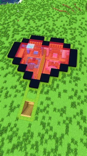 Looking for the perfect Minecraft Base to build this valentines? This is it - Valentines Heart Base - building guide linked in profile! ❤️ #minecraft #charliecustardbuilds | Charliecustard Builds