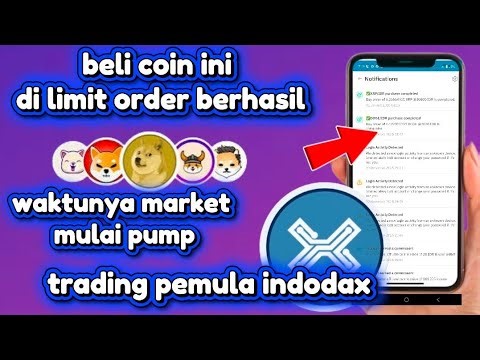 INDODAX TRADING FOR BEGINNERS BUY LIMIT ORDER ‼️AT THIS PRICE, IMMEDIATELY MAKE A PROFIT// IT'S T...