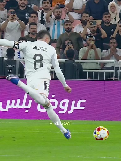 Valverde's Powerful Shooting Technique in Football