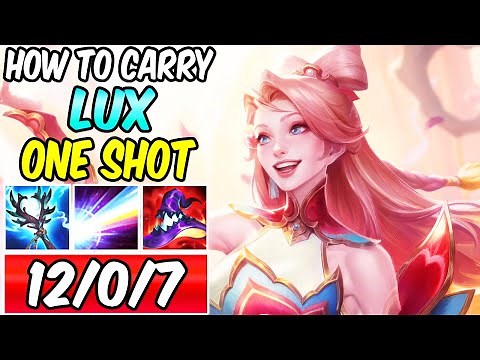 S+ CLEAN DIAMOND LUX MID - HOW TO CARRY RANKED & ONE-SHOT | Best Build & Runes | League of Legends