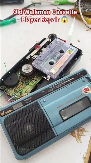 Old Walkman Cassette Player Repair 😱 #old #walkman #cassette #player #repair #center #music #shorts