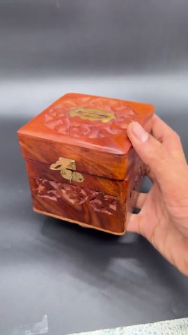 Hand Carved Wooden Coin Box, Rustic Floral Savings Bank, Vintage Wood Decor - Etsy