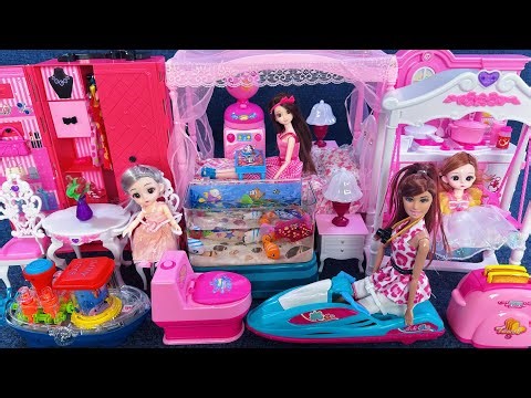12 Minutes Satisfying with Unboxing Cute Princess House & Ornamental Fish Tank Toys Review | ASMR