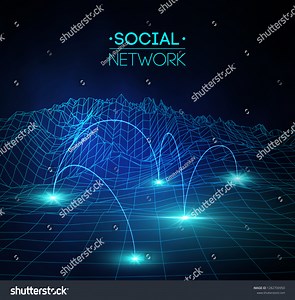 Social Network Media Global People Communication Stock Vector (Royalty Free) 1282700950 | Shutterstock