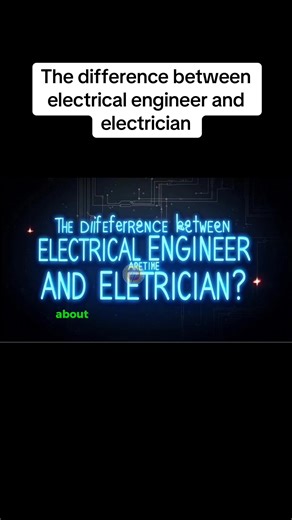 The difference between Electrical Engineer and Electrician #megasolutionelectricalengineering #electrician