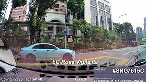 46K views · 76 reactions | 6dec2025 1604hrs orchard turn #SNG7615C mecedes cla180 driving on whole day bus lane disobey direction of traffic warden fail to conform to red light signal | SGRV | Facebook
