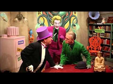 Joker shocks the penguin and the riddler