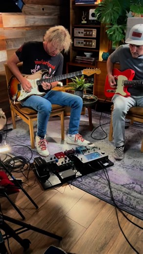 Had a blast filming with my by buddy @kennywayneshepherd today! Kenny and I have been friends for a number of years now but ironically this is one of the first times I’ve seen him with a guitar in his hands since I’ve known him lol! We usually are on dad patrol or doing everything but playing guitar. Great to finally see him do his thing at the studio. We filmed a couple of vids for YouTube and I’m super pumped for you all to see them and who knows there might just be some other cool projects ha