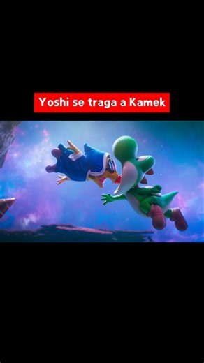Yoshi eats Kamek in this new clip from the Super Mario Galaxy movie! #yoshi #kamek #mario