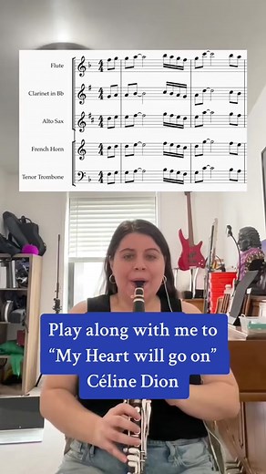 Play along with me to “My Heart will go on” Céline Dion