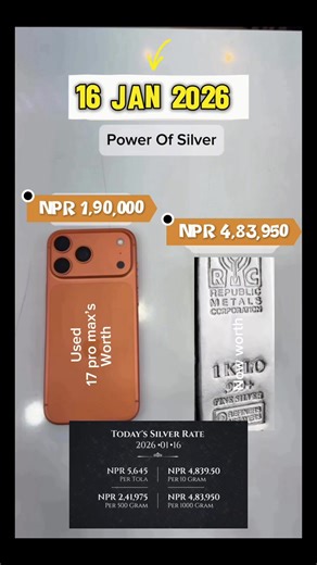 iPhone 17 Pro Max vs Silver Prices in Nepal: A Comparison