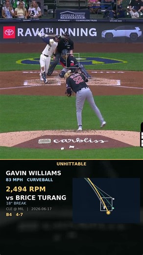 Williams Folded Turang With A 83 MPH CURVEBALL 🔥