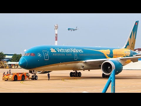 Lần đầu quay được "CHIM LẠC VIỆT" B787-9 Vietnam Airlines tung cánh tại sân bay Tân Sơn Nhất
