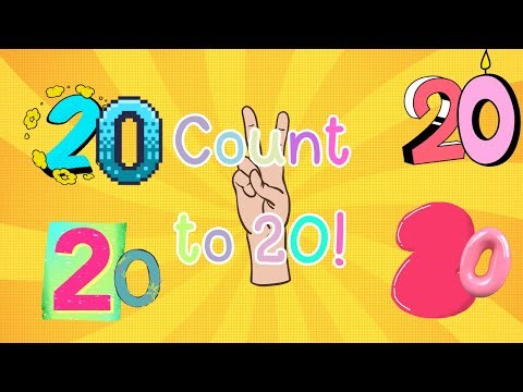 Count to 20! Upbeat Techno Numbers Song for Toddlers | Learn to Count with Music