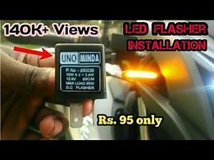 LED indicators not blinking properly ? | install Minda electronic flasher relay | for all bikes