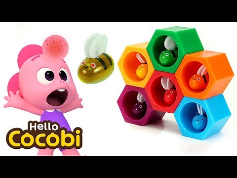 Learn Colors with Toy Bees | Videos For Kids | Hello Cocobi