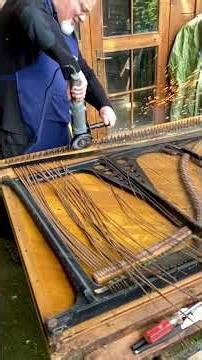 Piano string removal the quick way #bedhamptonpianoshop #piano #diy #